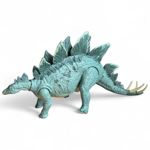 Jurassic Park World Action Attack STEGOSAURUS Mattel 2017 Action Figure Dinosaur - Picture 1 of 8